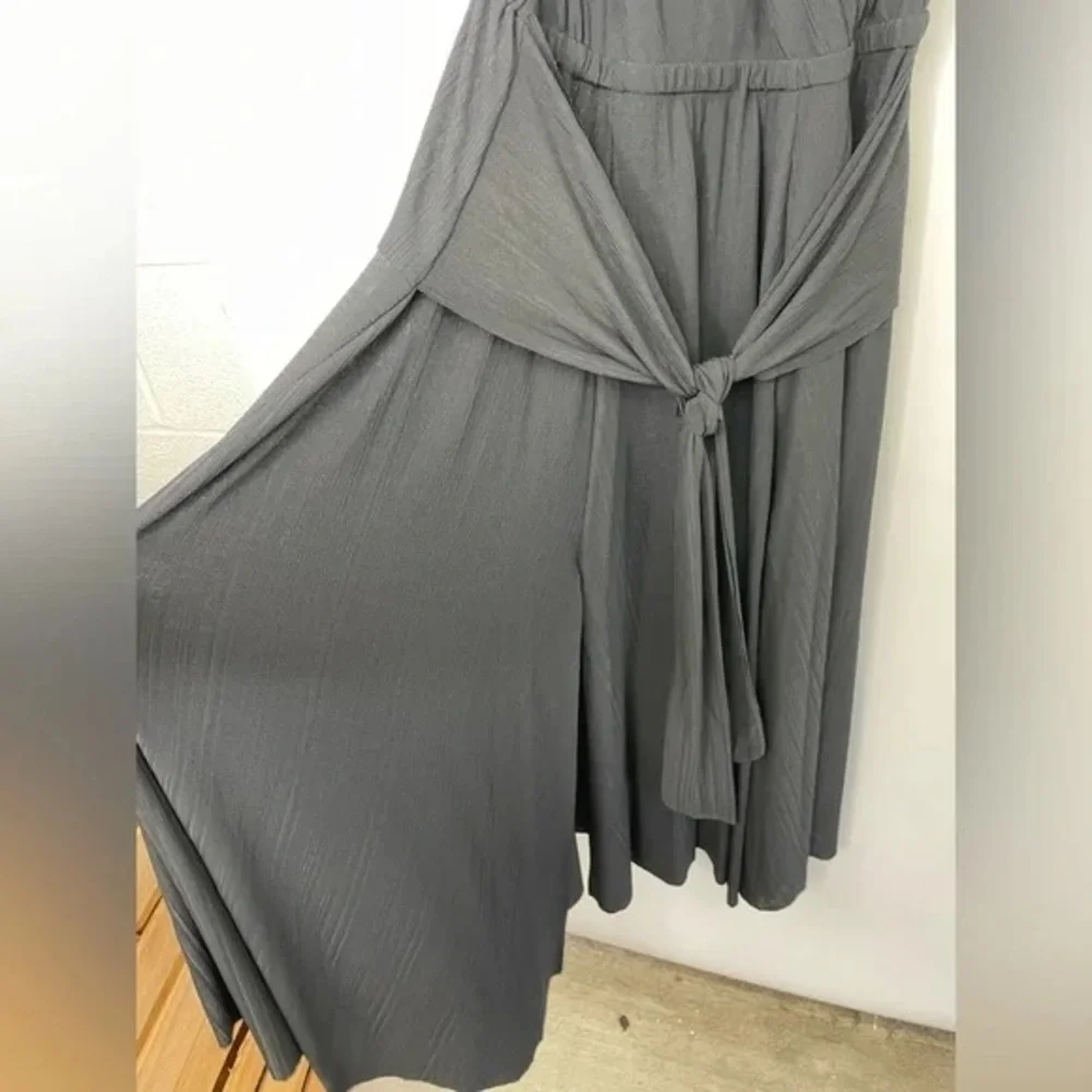 🔥Free People,FP Beach,Kauai black wrap, Gorgeous oversized Dress,Size Med.